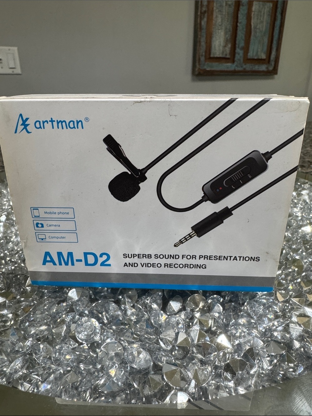 Artman AM-D2 Lavalier Microphone - Black NEW
